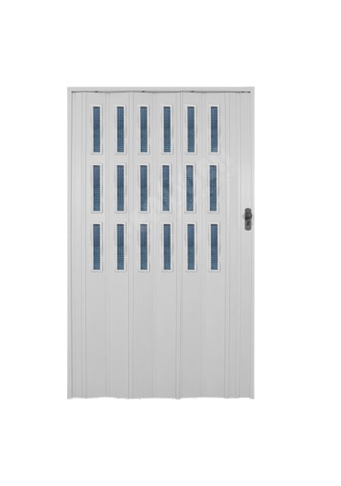 Penguen Akordiyon Kapı Bayaz Camlı En 103-117 Cm Arası Boy 220 Cm