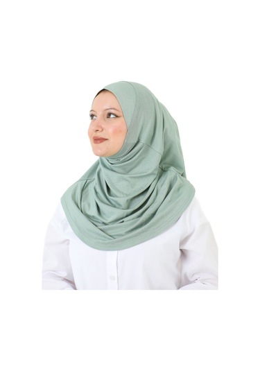 Hazır Giyim Türban Yumuşak Başörtü Şal - Açık Yeşil Açık Yeşil
