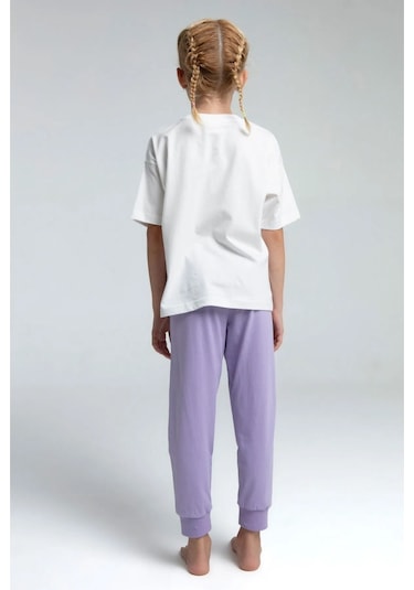 Rolypoly Roly Poly 2'li Pijama Takımı Rp3614 Beyaz-lila Beyaz -Lila