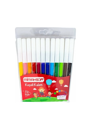 Mimaks 12 Renk Keçeli Kalem
