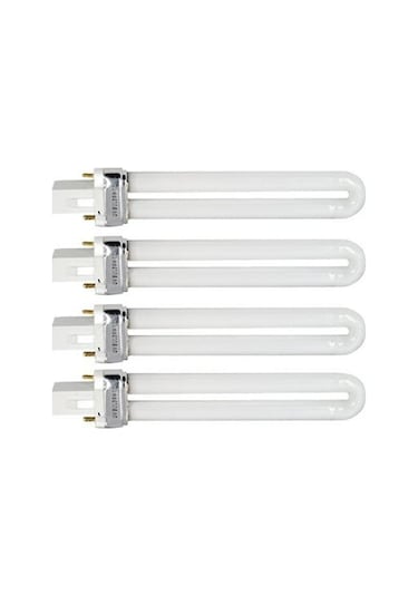 Xindoker 4 Adet 9w U Şekilli 365nm Uv Lamba Tüpü - Tırnak Kurutma Makinesi İçin Yedek Ampul Seti Diğer