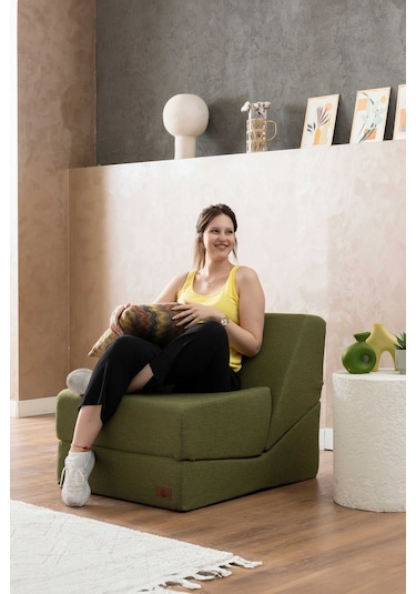 Good Night Canga Tek Kişilik Çok Amaçlı Tekli Berjer Yeşil