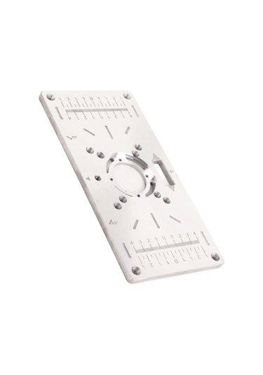 Yifomall "ahşap İşleme Kenar Düzeltme Makinesi İçin Dayanıklı Alüminyum Kılavuz Plaka - 4 Halka Ve Vidalı Set"