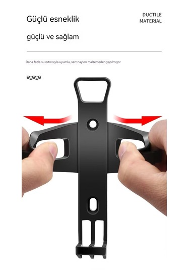 Eternal Luck Basit Hızlı Çıkarma Kayışı İle Sabitlenmiş Yuvarlak Bisiklet Boru Siyah