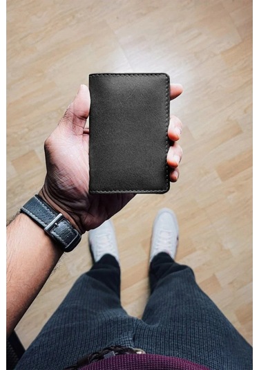 Ryoko Joplin Rfıd Korumalı Deri Unisex Kartlık Siyah 2