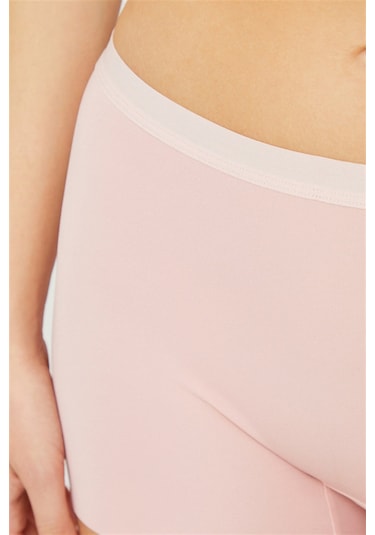 Basic Lazer Kesim Dikişsiz Kadın Boxer Külot 5'li Paket Renkli-1 Çok Renkli