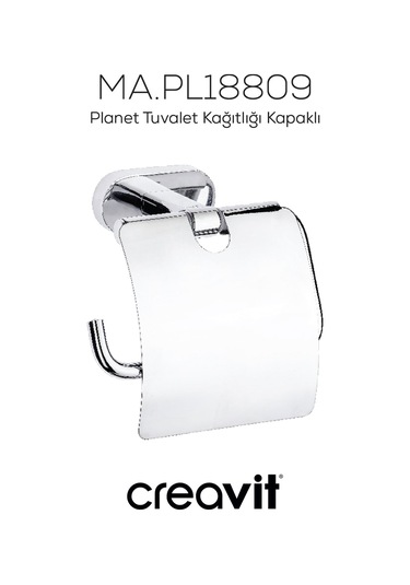 Creavit PL18809 Planet Tuvalet Kağıtlığı Kapaklı