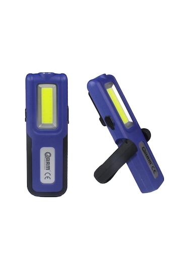 Arm-18002 Arm Şarjlı El Lambası Ledli Fener 420 Lumens Mavi