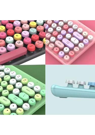 Qw02 Kablosuz Klavye Mouse Seti Kırmızı Optik