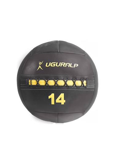 Uğuralp Deri Sağlık Topu 14Kg - Crossfit Model Medicine Ball