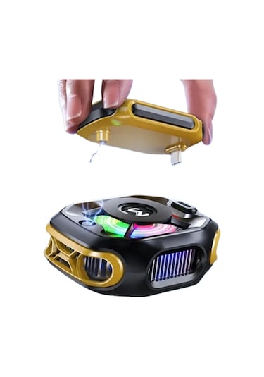 Cx12 Model Tec Çipli Telefon Soğutucu 2 Modlu Vites Ayarı Dijital Isı Göstergeli