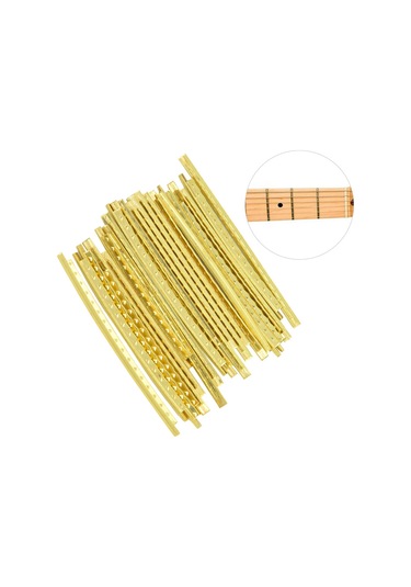 Hfambition Elektro Gitar Ve Bas İçin 24 Adet Bakır Tel, 2.7mm Genişlik, Dayanıklı Değiştirme Parçası