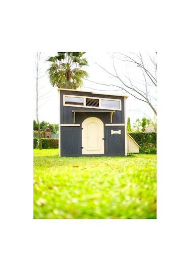 Mandu Private Ahşap Bahçeli Köpek Kulübesi