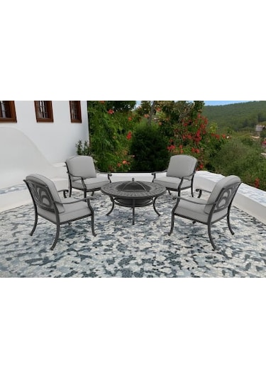Elızabeth Barbecue Set Siyah