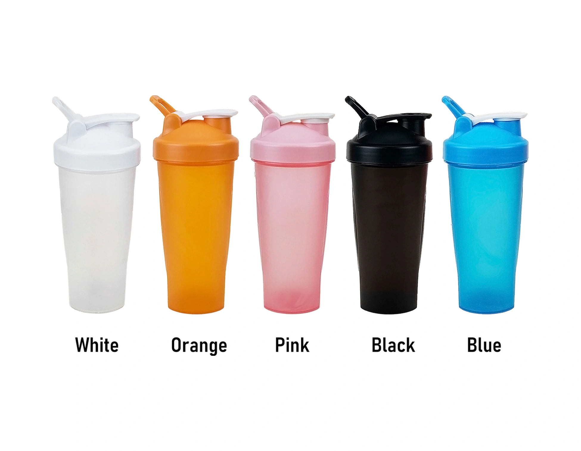 Yunboo 700ml Sağlıklı Spor Shaker: Protein Tozu Karıştırıcı, Drip-proof Kapaklı, Taşınabilir Egzersiz Kupa Beyaz Beyaz