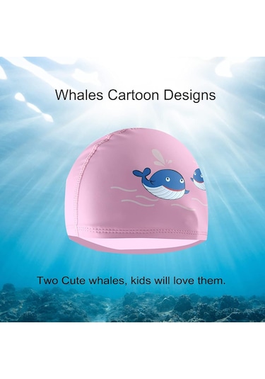6-12 Yaş Arası Çocuklar İçin Yüzme Boneleri, Balina Desenli, Pu Y Pembe