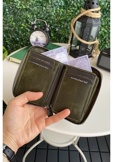 Modica Porto - Hakiki Deri Fermuarlı Cüzdan