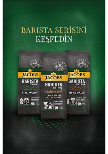 Jacobs Barista Editions Classic Filtre Kahve  Zengin Aroma 225 G