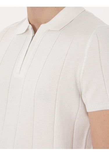 Pierre Cardin Erkek Ekru Kazak /triko 50305983-vr019 Ekru