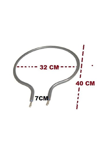 Fırın Rezistans  1000 Watt Davul Fırın Rezistansı Büyük Tip Çap
