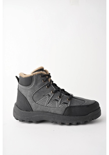 Muggo Toni Bağcıklı İçi Kürklü Fermuarlı Unisex Outdoor Kışlık Bot 001