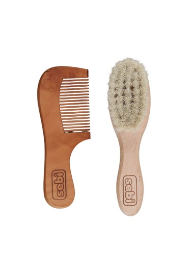 Sebi Doğal Keçi Kılı Fırça Ve Tarak Seti 72088