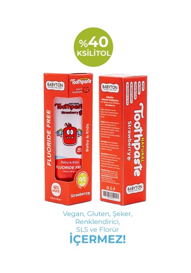 Babyton Çilek Organik Diş Macunu 50 G