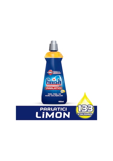 Finish Bulaşık Makinesi Parlatıcı & Kurutucu Sıvı Limon 400 ml