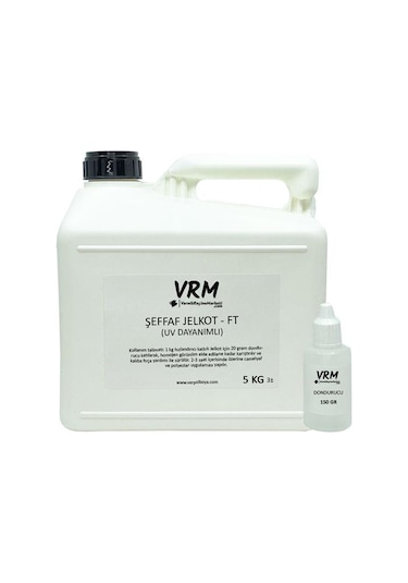 VRM Fırça Tipi Şeffaf Polyester Jelkot 5 KG