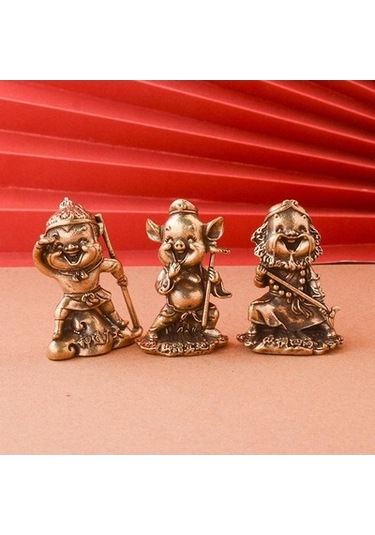 Lijinxu Batıya Yolculuk Heykel El Sanatları Masaüstü Xuan-zang