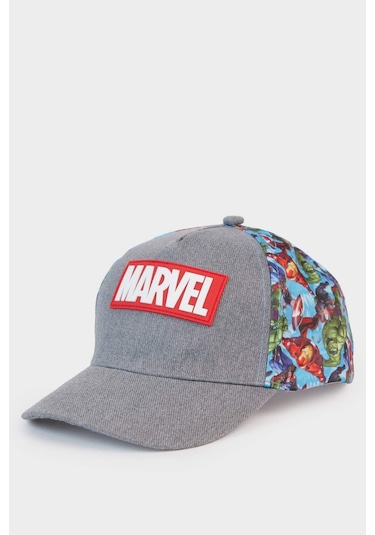 Defacto Erkek Çocuk Marvel Avengers Baskılı Cap Şapka C0546a826smgr257 Gri-gr257