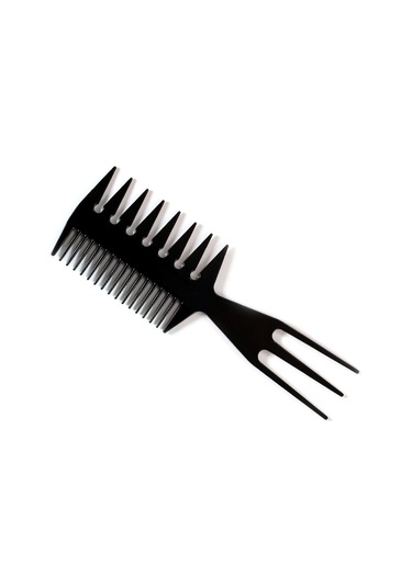 Geeroyoo Üç Taraflı Masajlı Saç Fırçası - Saç Şekillendirme Ve Düzleştirme İçin Pratik Tasarım, Siyah