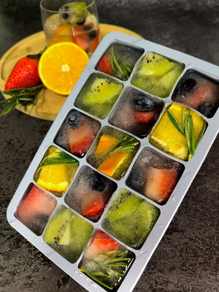 Chocovar Kapaklı Silikon Buz Kalıbı 228608349 Gri