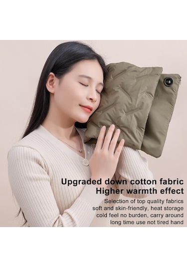 Çok Fonksiyonlu Aşağı Pamuk Susuz Elektrikli Isıtma El Isıtıcı Çantası Turuncu