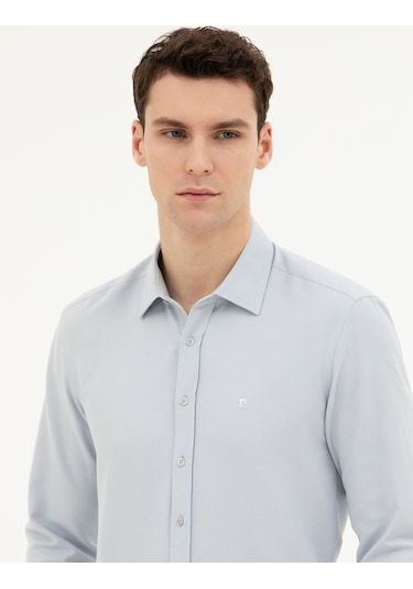 Pierre Cardin Erkek Gri Gömlek Desenli 50285594-vr024 Gri