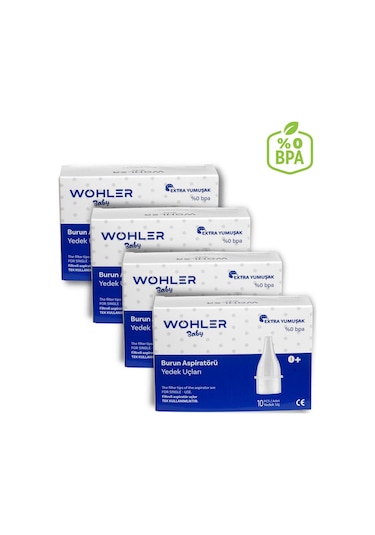 Wohler Nazal Burun Aspiratörü Yedek Uç 10'lu 40 Adet