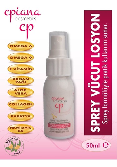 Cpiana Sprey Vücut Losyonu Argan Yağlı 50ml