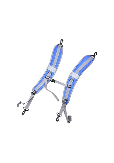 Luckstone 1 Çift Ayarlanabilir Sırt Çantası Askısı D-Halkalı Yedek Omuz Askısı - Mavi