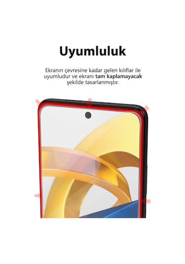 Samsung Galaxy A55 İle Uyumlu Temperli Ekran Koruyucu Kırılmaz Cam Ekonomik 5'li Paket