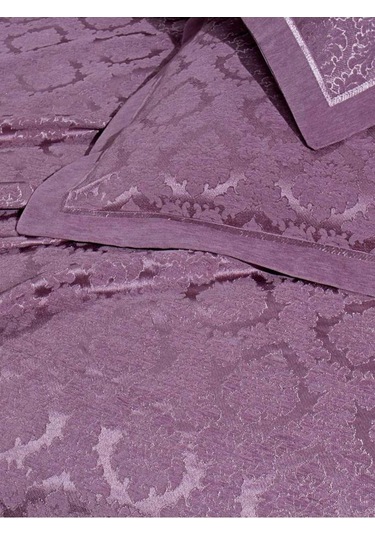 Çift Kişilik Yatak Örtüsü Marvella Şönil Mor