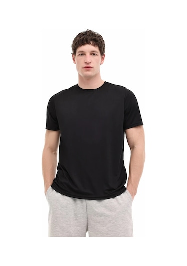 Kinetix Mb Ptk 11bs106 6fx Siyah Erkek Kısa Kol T-shirt Siyah