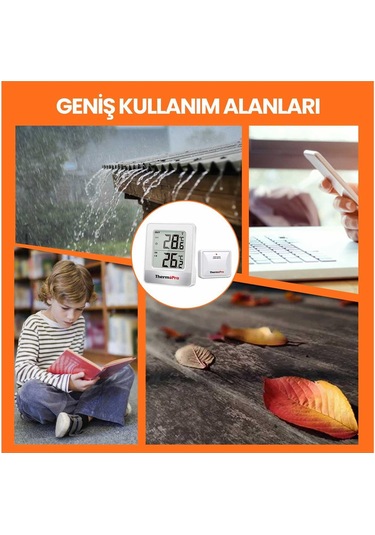 ThermoPro TP200C Wifi İç-Dış Mekan Dijital Sıcaklık Termometre