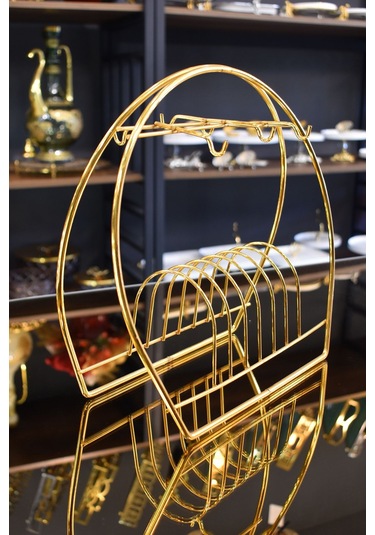 Magic Objects Fincan Askılığı Standı Gold Kahve Fincan Seti Standı Gold Altın