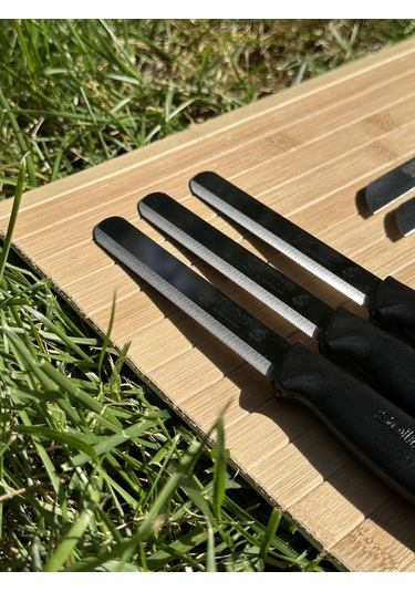 Solingen 12 Parça Siyah Set 6 Meyve Bıçağı+3 Sebze Bıçağı+3 Ava Bıçak-246 Siyah