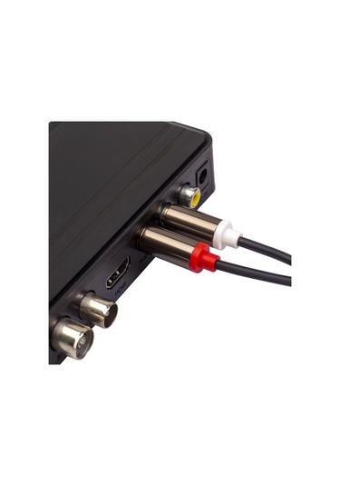 3660b 2 X Rca - 2 X Rca Altın Kaplama Ses Kablosu, Kablo Uzunluğu: 1m Siyah