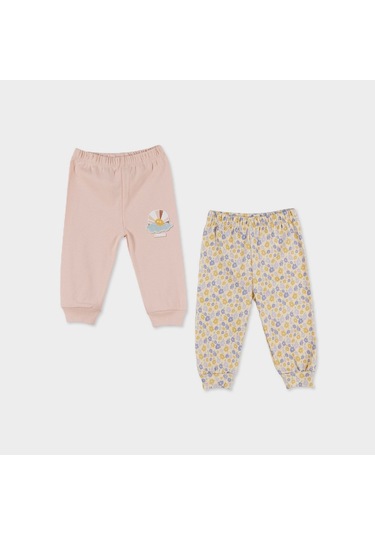 Çimpa Panolino 2'li Bebek Pantolonu 20774 Sarı - Somon
