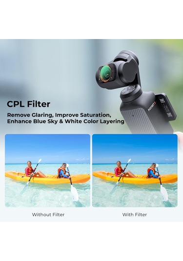K&f Concept Magnetic Cpl Filtre Djı Osmo Pocket 3 Combo Uyumlu