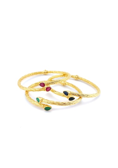 Altınbeyı 22 Ayar Altın Kelepçe Bilezik Pembe Taşlı 11.50 Gram Aby22klp003