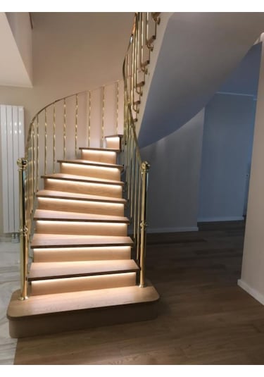 16 Basamak Led Profil Aydınlatma Takip Sistemi Beyaz