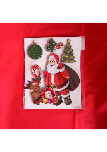 Yılbaşı Ahşap Sticker Model 3